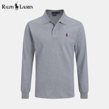 Camisa de vestir ajustada de manga larga RL