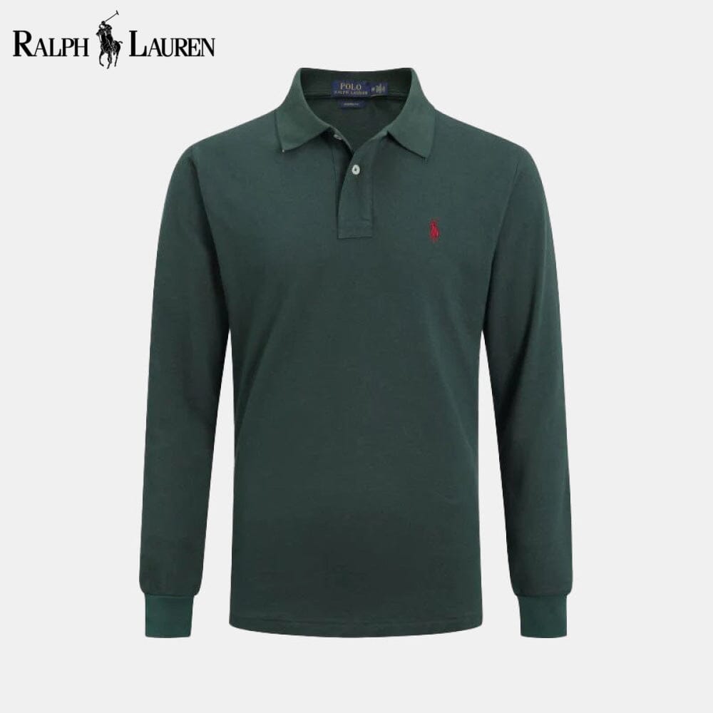Camisa de vestir ajustada de manga larga RL