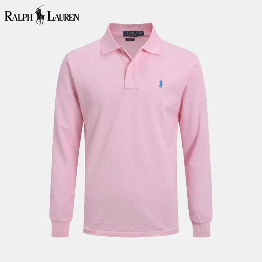 Camisa de vestir ajustada de manga larga RL