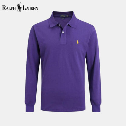 Camisa de vestir ajustada de manga larga RL