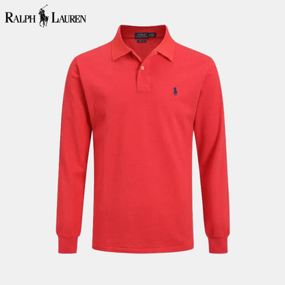 Camisa de vestir ajustada de manga larga RL