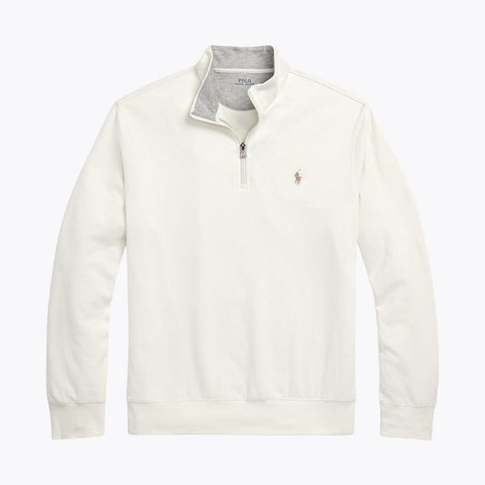 RL Suéter Quarter-Zip de Lujo en Jersey