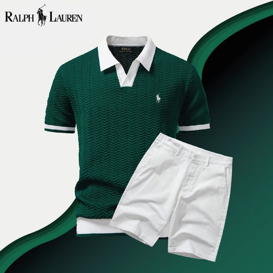 Conjunto de polo y pantalones cortos estilo Old Money de RL