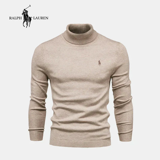 Suéter de cuello alto para hombre RL (Liquidación)