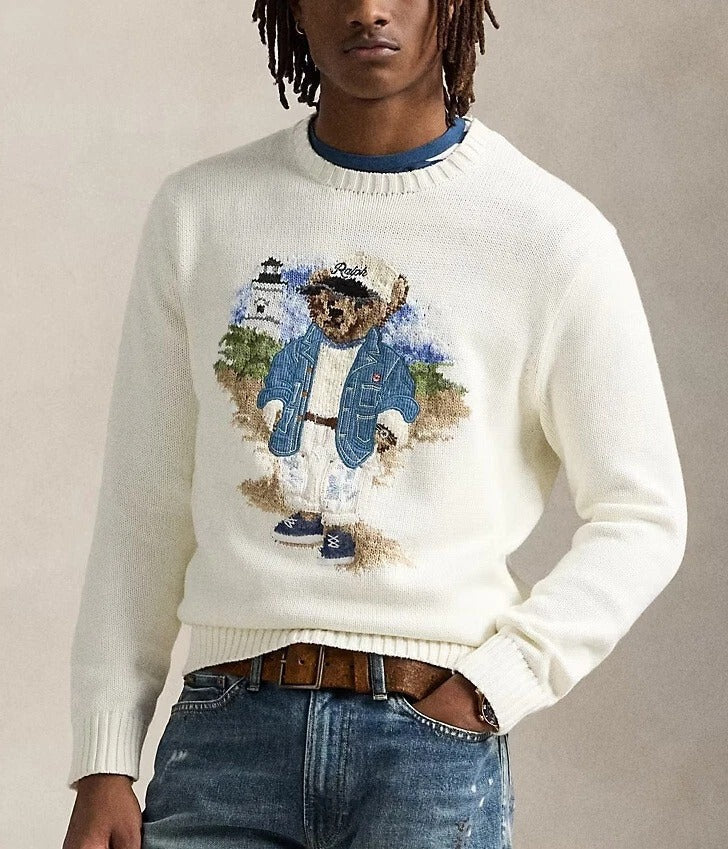 RL Sweater | Blue Polo Bear