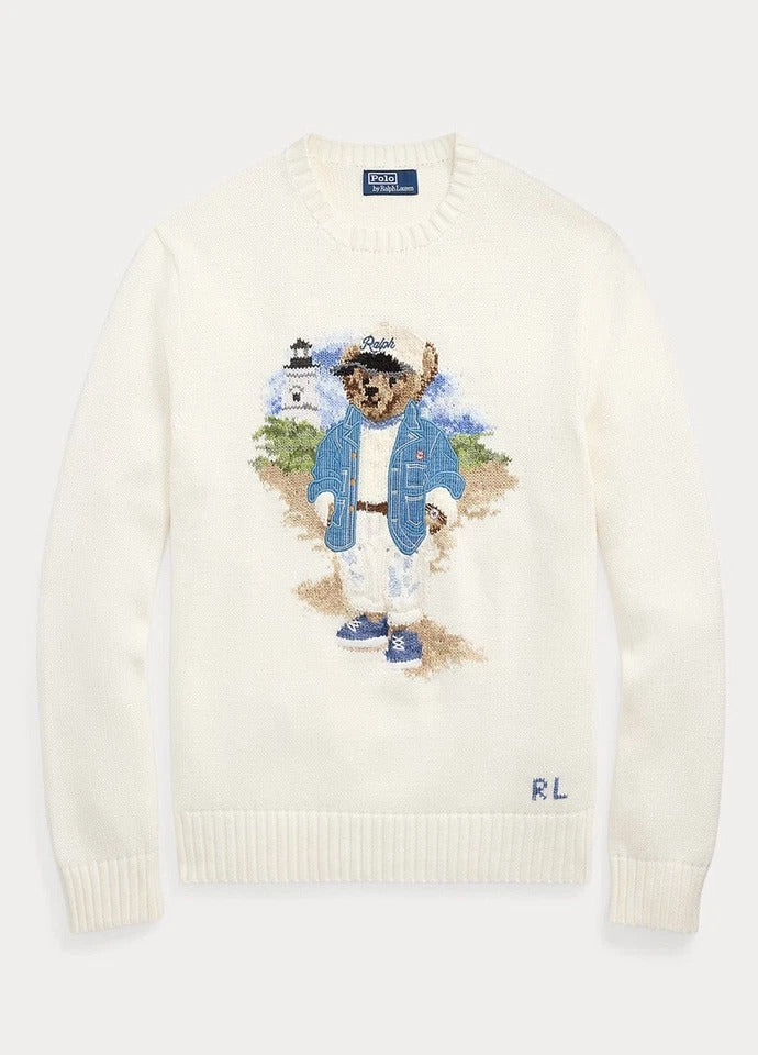 RL Sweater | Blue Polo Bear