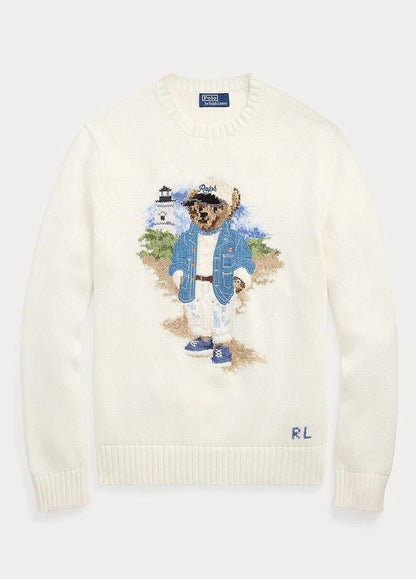 RL Sweater | Blue Polo Bear