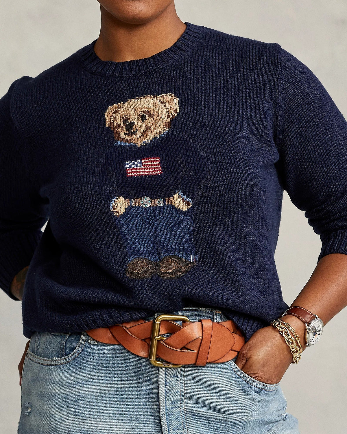 RL Sweater | Linen Crew Neck