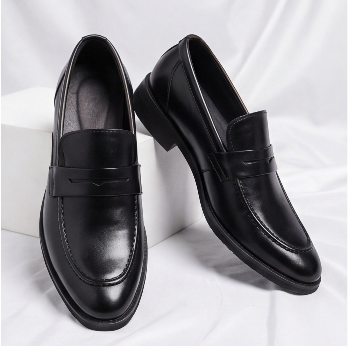 Amalfi Leather Penny Loafers