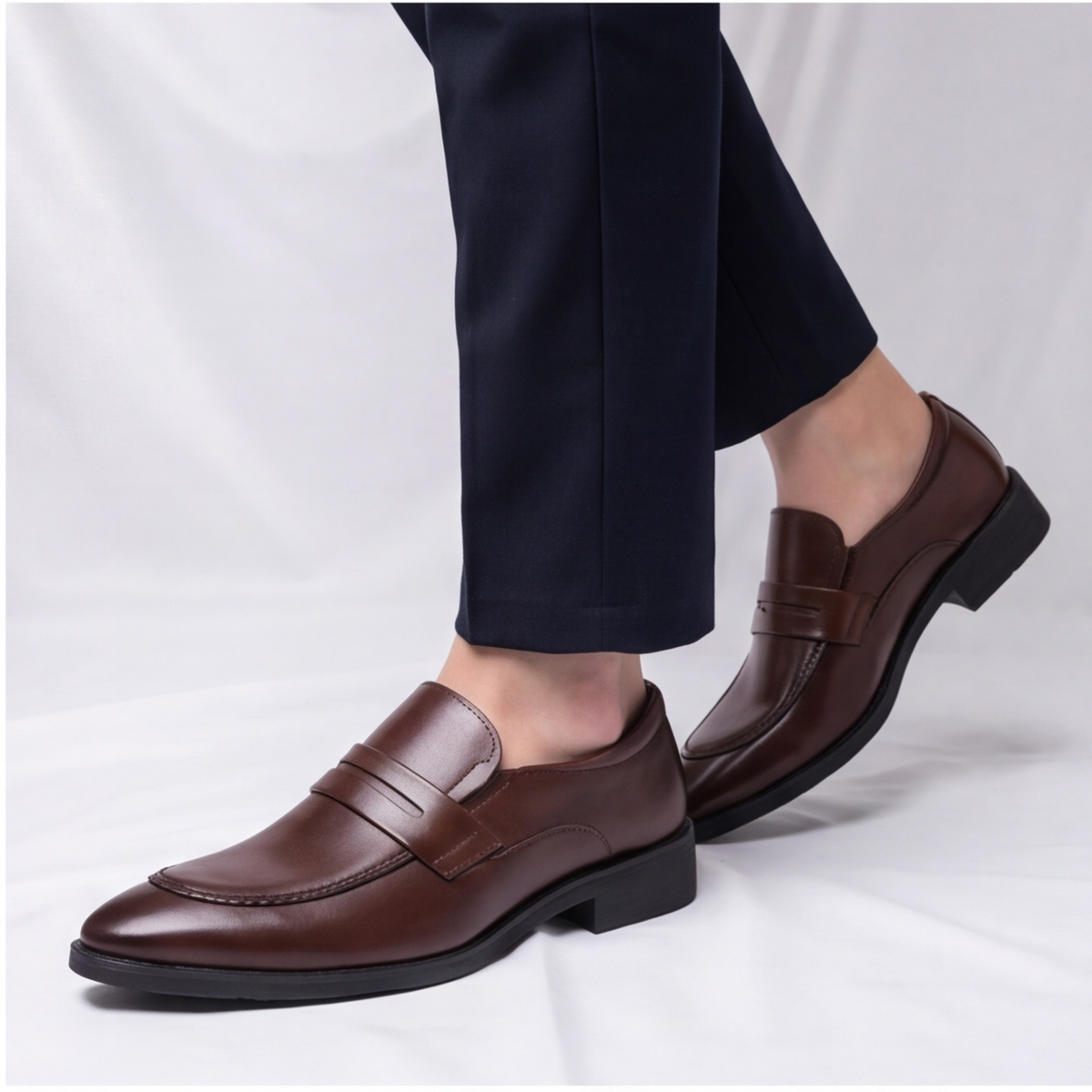 Amalfi Leather Penny Loafers